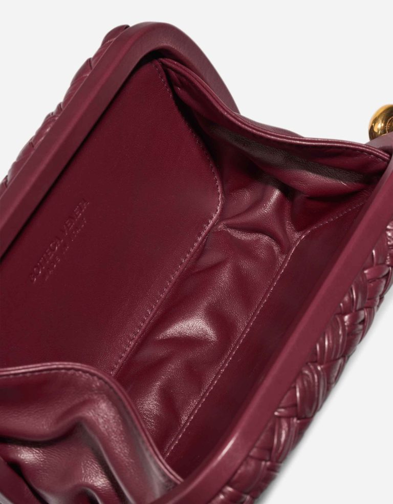 Bottega Veneta Knot Clutch Calf Burgundy Inside | Sell your designer bag