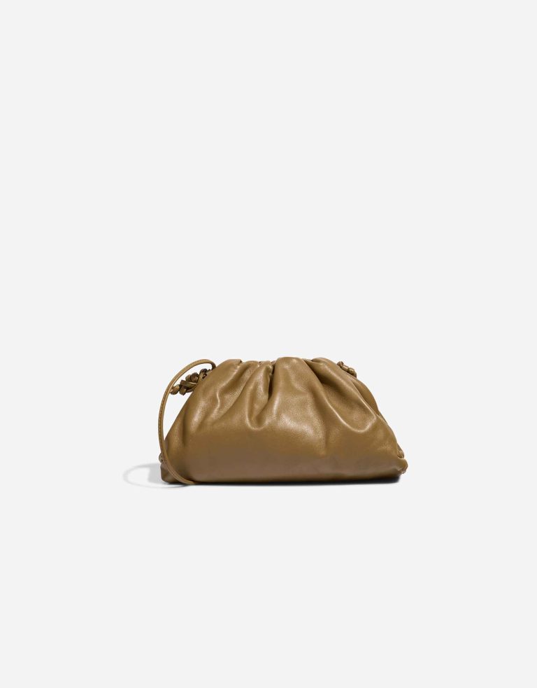 Bottega Veneta Pouch Mini Calf Brown Front | Vendre votre sac de créateur