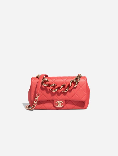 Chanel Timeless Medium Lamb Coral Red Front | Sell your designer bag