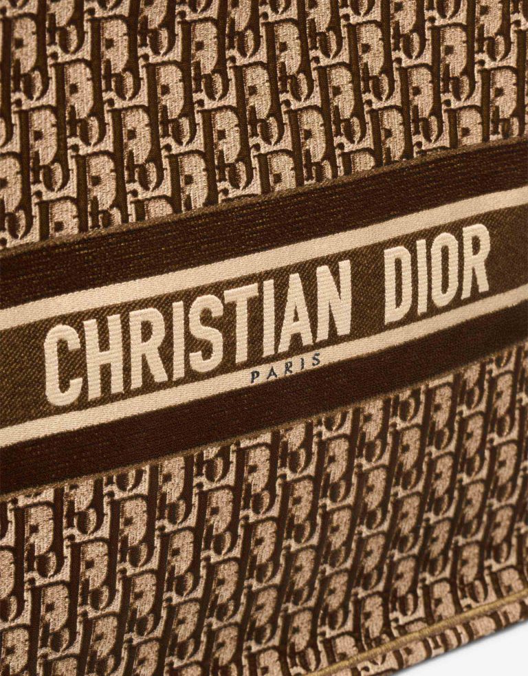 Dior Book Tote Large Canvas Brown Logo | Sell your designer bag
