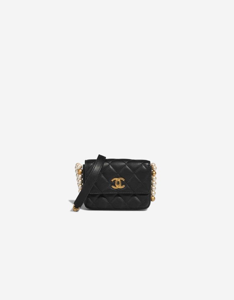 Chanel Timeless Extra Mini Square Lamb Black Front | Sell your designer bag