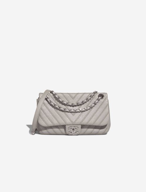 Chanel Timeless Medium Calf / Studs Silver Front | Sell your designer bag