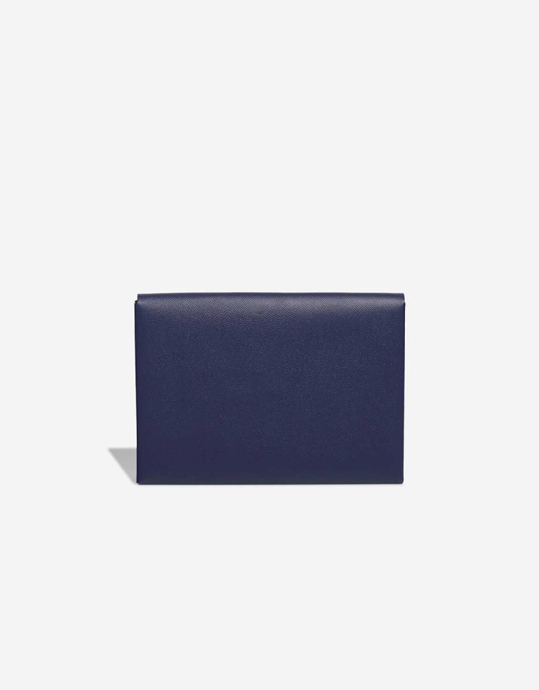 Hermès Calvi Pouch Epsom Bleu Saphir / Black Front | Sell your designer bag