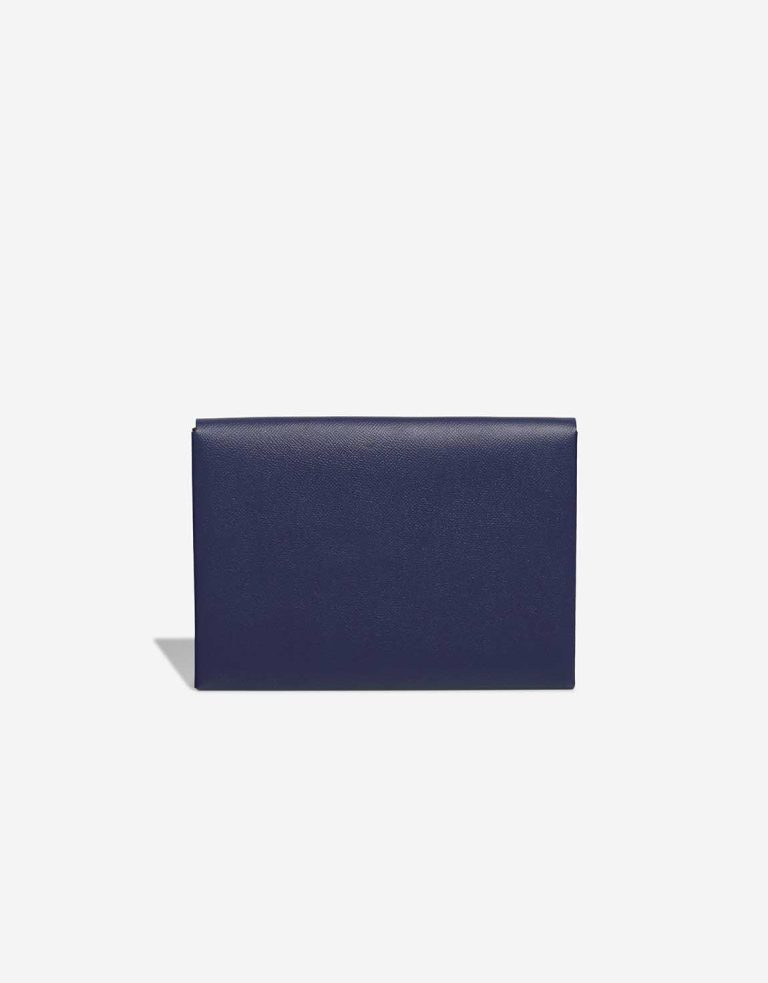 Hermès Calvi Pouch Epsom Bleu Saphir / Black Front | Vendre votre sac de créateur