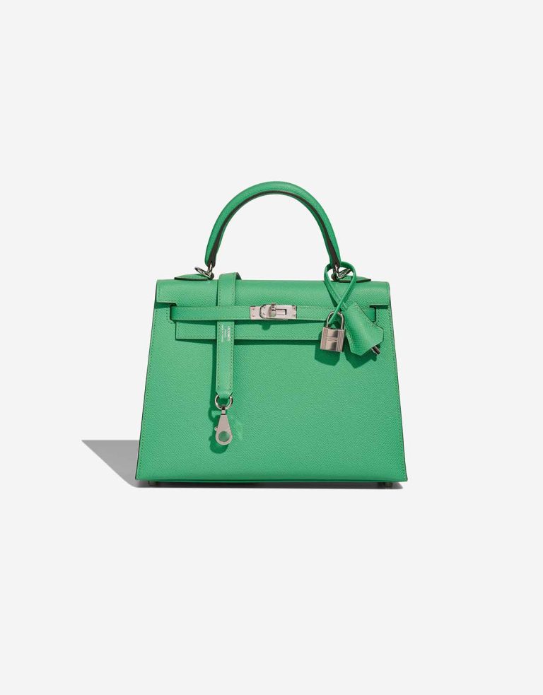 Hermès Kelly 25 Epsom Vert Comics Front | Vendre votre sac de créateur