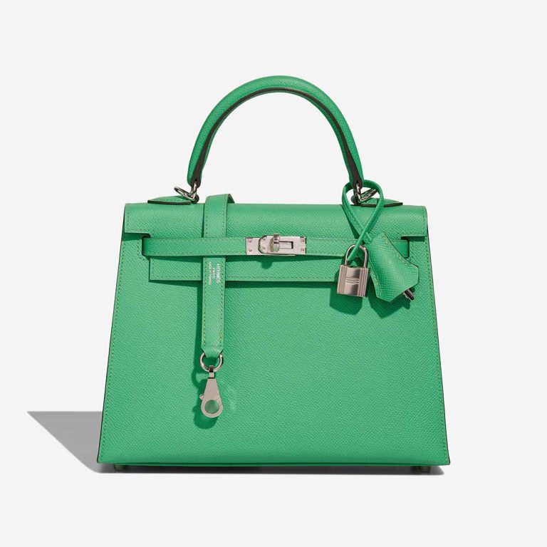 Hermès Kelly 25 Epsom Vert Comics Front | Sell your designer bag