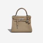 Hermès Kelly 28 Taurillon Clémence Beige Marfa Front | Verkaufen Sie Ihre Designertasche