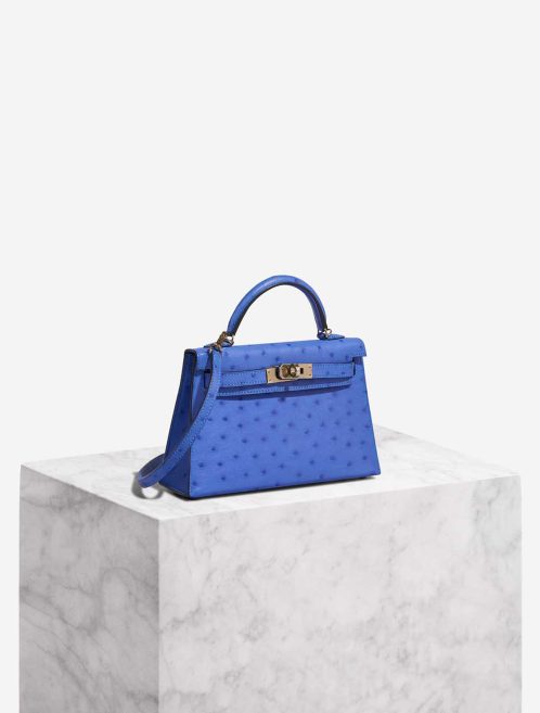 Hermès Kelly HSS Mini Ostrich Bleuet / Bleu de France Front | Verkaufen Sie Ihre Designertasche