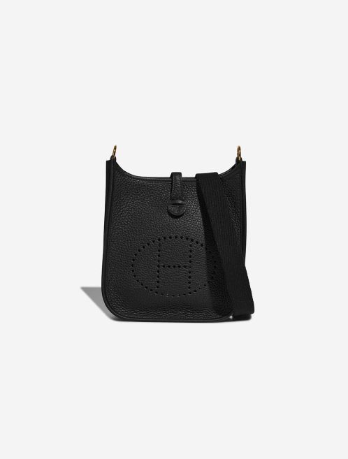 Hermès Evelyne 16 Taurillon Clémence Black Front | Vendre votre sac de créateur