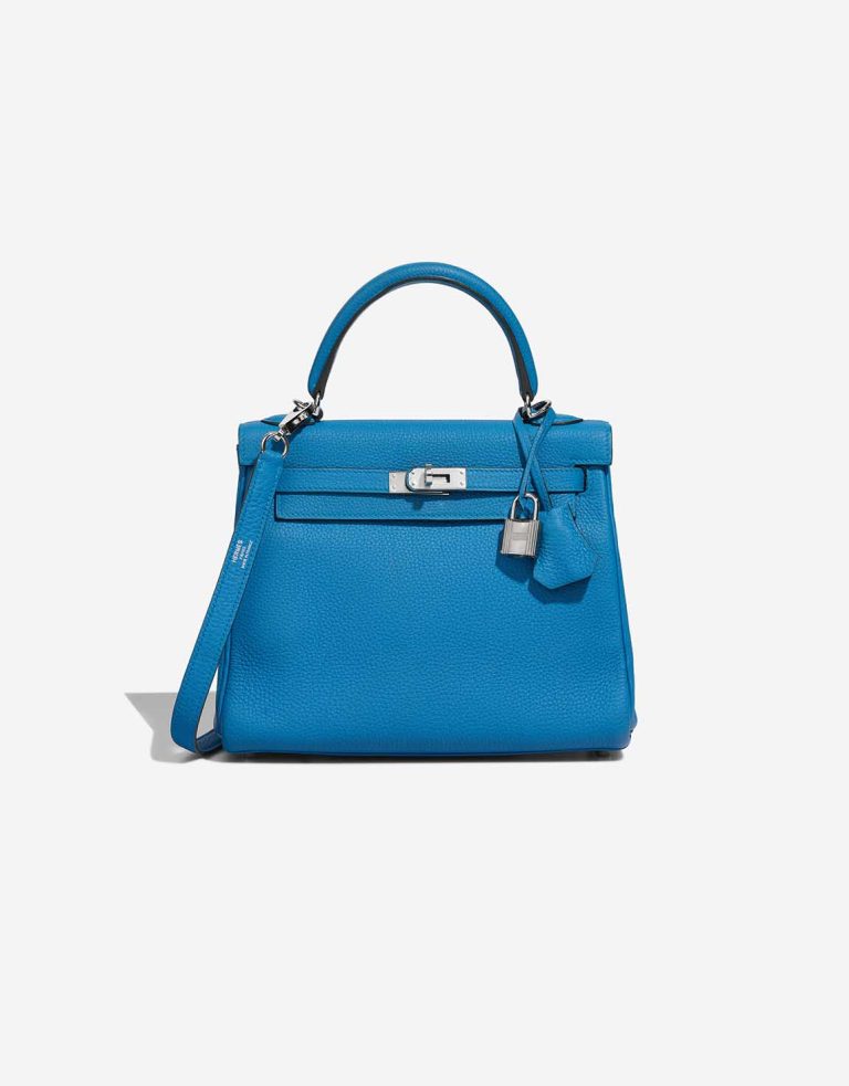 Hermès Kelly 25 Togo Bleu Zanzibar Front | Verkaufen Sie Ihre Designertasche