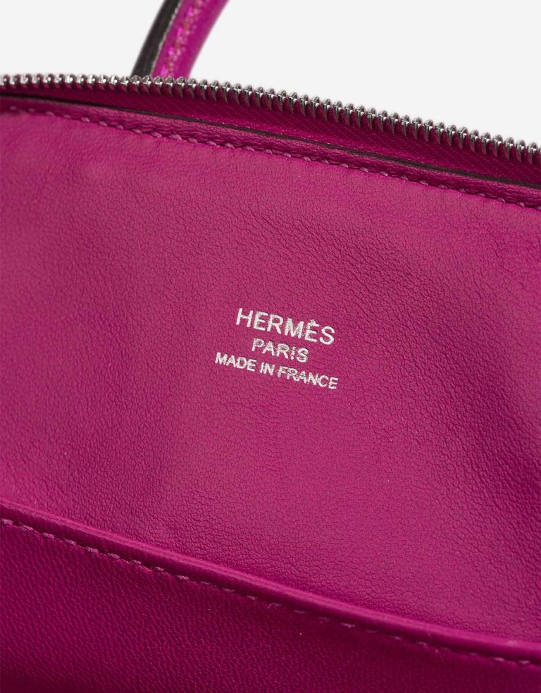 Hermès Bolide Mini Chèvre Mysore Rose Pourpre Logo | Sell your designer bag