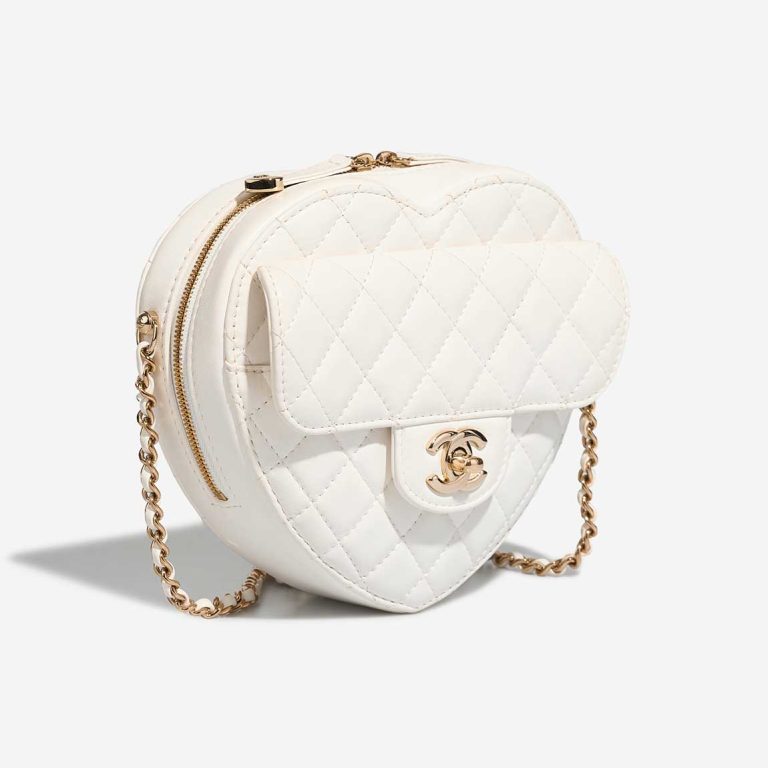 Chanel Timeless Heart Large Lamb White | Sell your designer bag