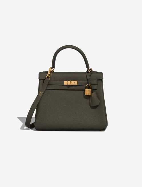 Hermès Kelly 25 Togo Vert de Gris Front | Sell your designer bag