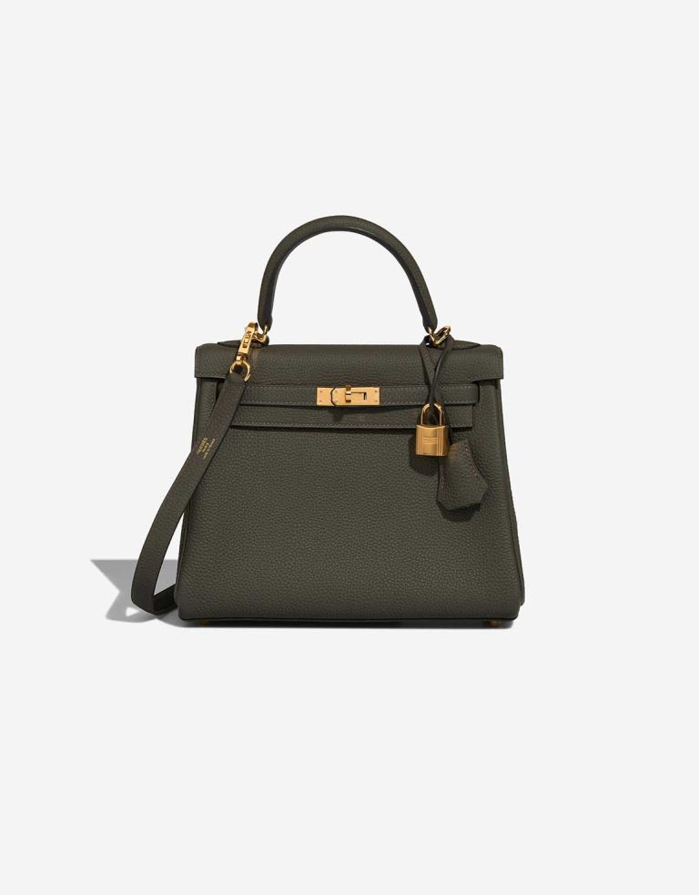 Hermès Kelly 25 Togo Vert de Gris Front | Verkaufen Sie Ihre Designertasche