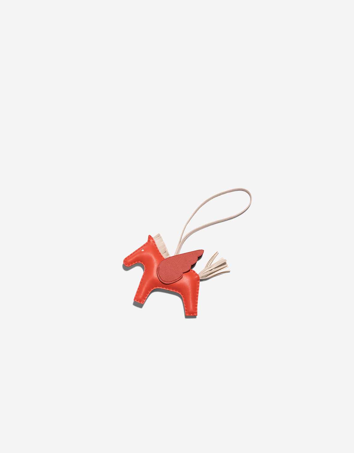 Hermès Rodéo Pegasus MM Milo Orange Poppy / Craie / Terre