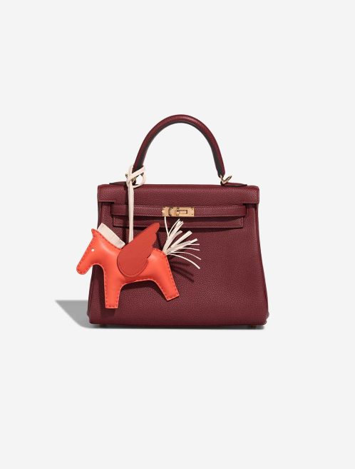 Hermès Rodéo Pegasus MM Milo Orange Poppy / Craie / Terre Battue Closing System | Sell your designer bag
