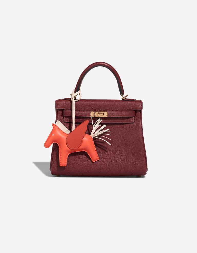 Hermès Rodéo Pegasus MM Milo Orange Poppy / Craie / Terre Battue Front | Sell your designer bag