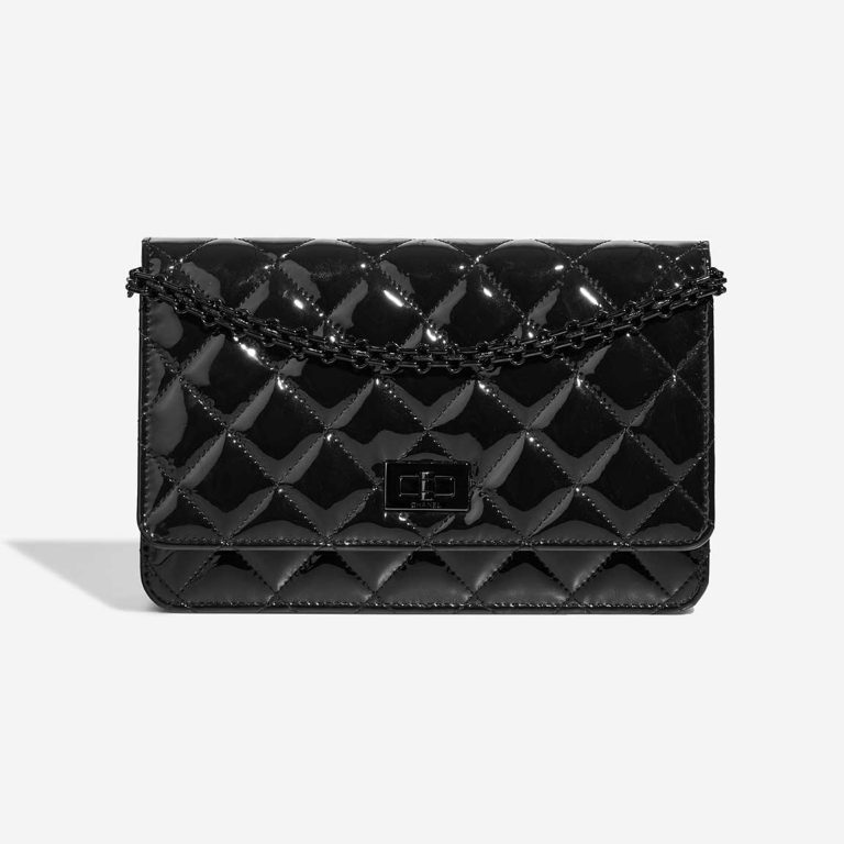 Chanel Wallet On Chain 2.55 Reissue Patent So Black Front | Sell your designer bag