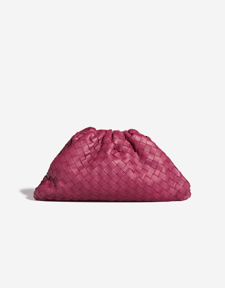 Bottega Veneta Pouch Lamb Burgundy Front | Sell your designer bag