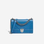 Dior Diorama Medium Kalbsleder Blue Front | Verkaufen Sie Ihre Designer-Tasche