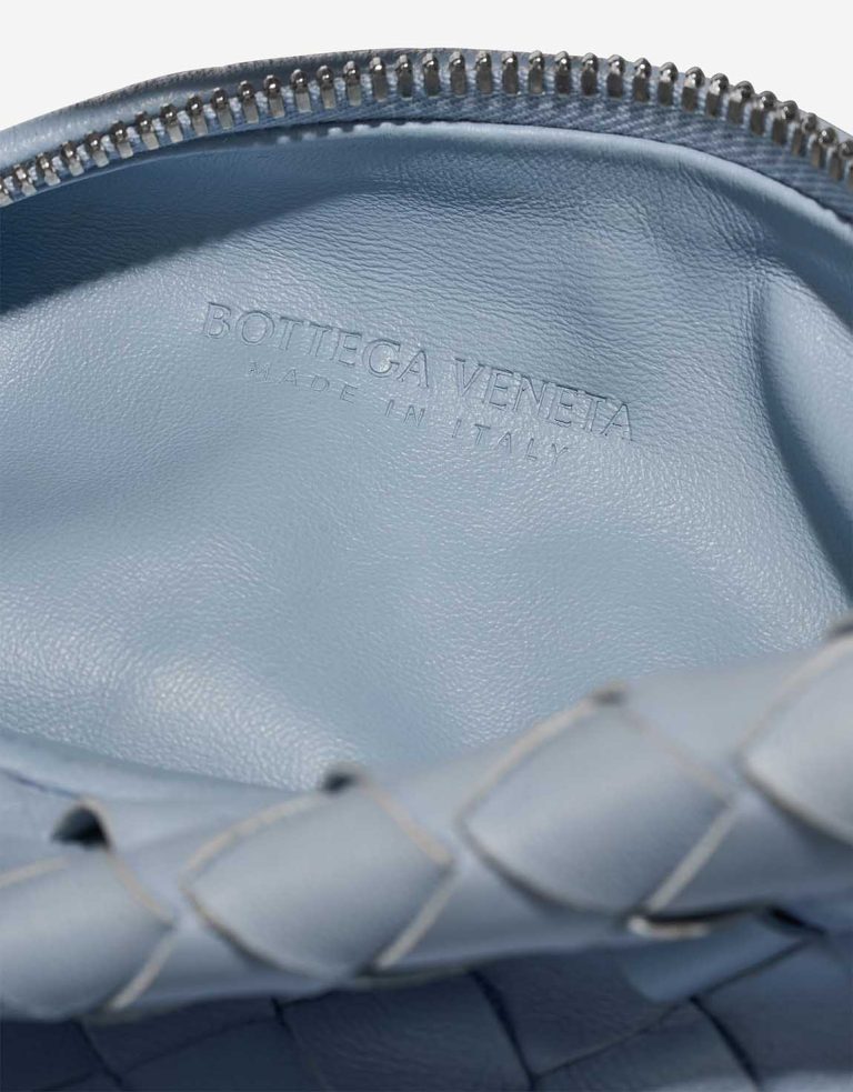 Bottega Veneta Jodie Mini Lamb Light Blue Logo | Sell your designer bag