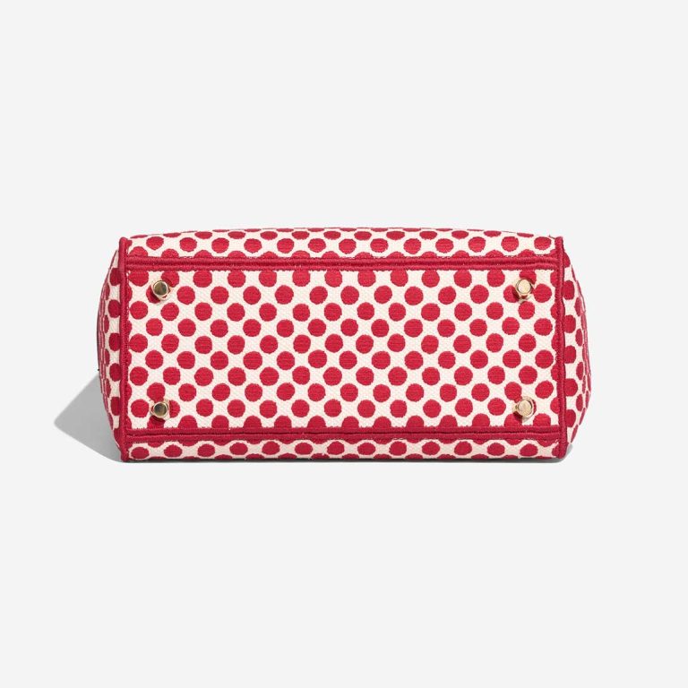 Dior Lady Dioramour Medium Canvas Red / White | Sell your designer bag