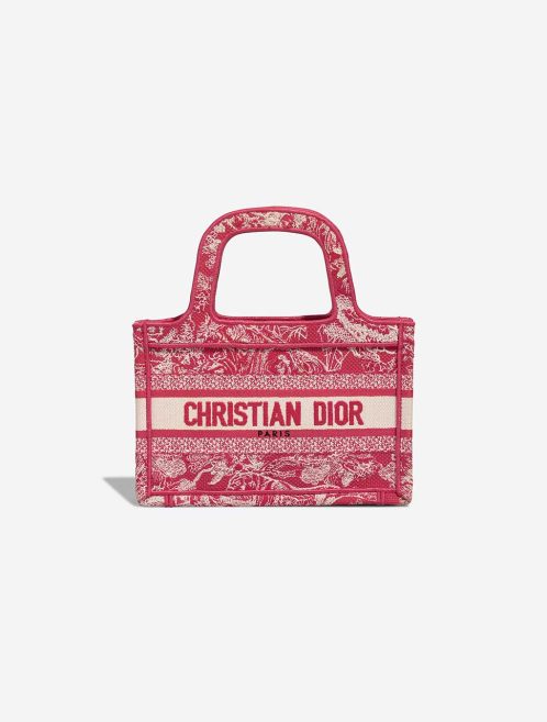 Dior Book Tote Mini Canvas Rot / Weiß Front | Verkaufen Sie Ihre Designer-Tasche