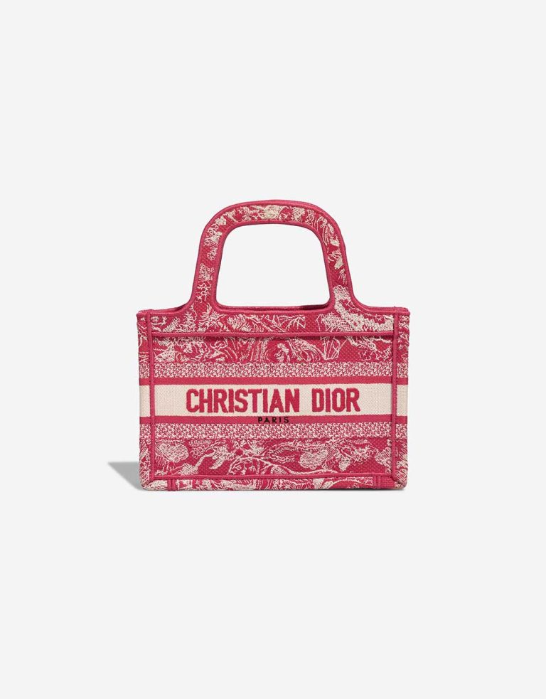 Dior Book Tote Mini Canvas Red / White Front | Vendez votre sac de créateur