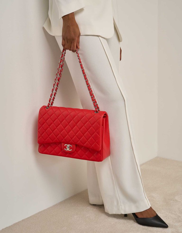 Chanel Timeless Maxi Lamb Red Front | Sell your designer bag