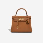 Hermès Kelly 28 Togo Gold Front | Vendez votre sac de créateur