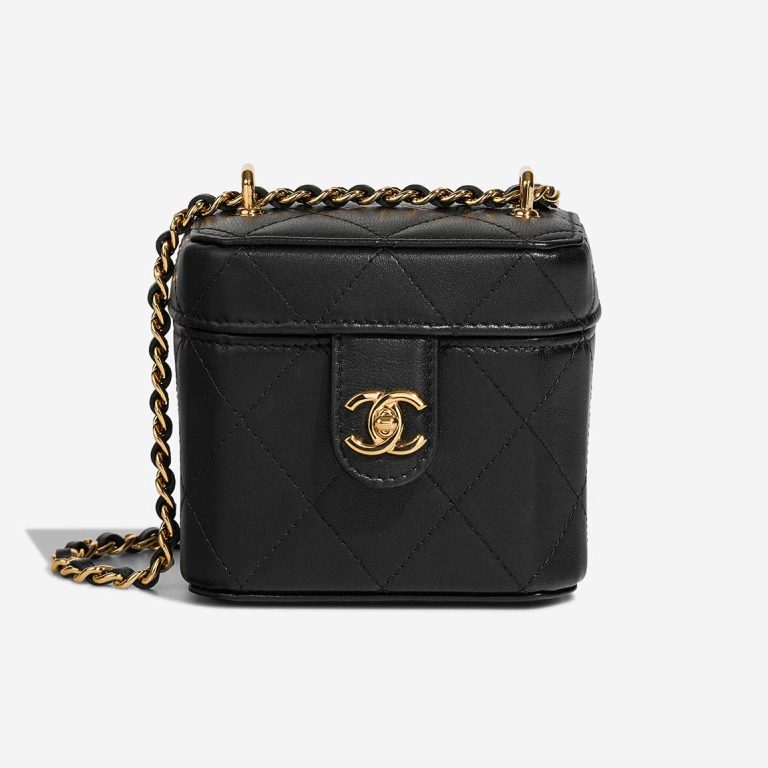 Chanel Vanity Small Lamb Black Front | Sell your designer bag