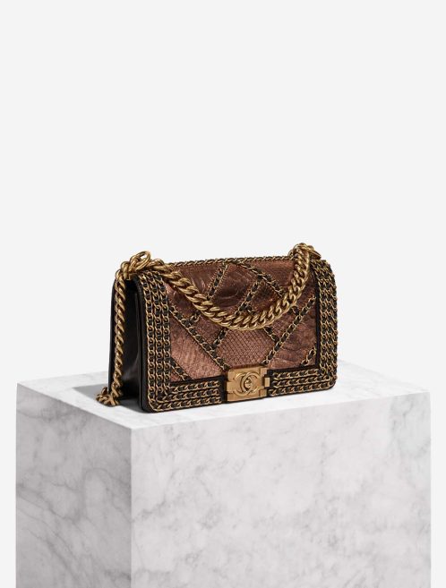 Chanel Boy Old Medium Python / Lamb Copper / Black Front | Sell your designer bag