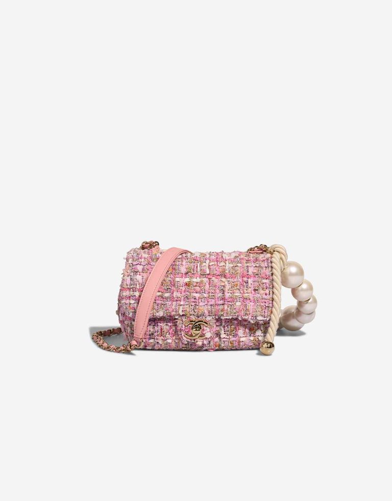 Chanel Timeless Mini Rectangular Tweed Pink / Multicolour Front | Sell your designer bag