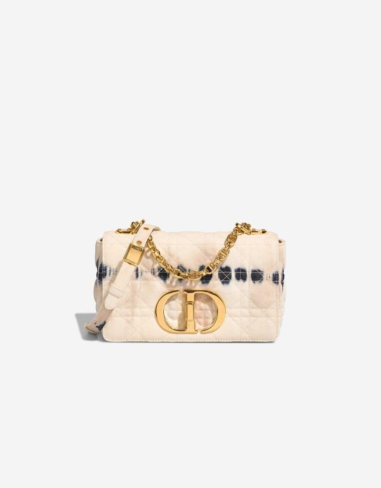 Dior Caro Small Denim Off White Front | Sell your designer bag