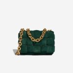 Bottega Veneta Cassette Suede Dark Green Front | Sell your designer bag