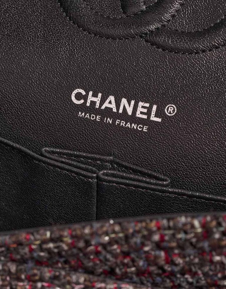 Timeless mittelgroße Tasche Tweed Grau Logo | Verkaufen Sie Ihre Designer-Tasche