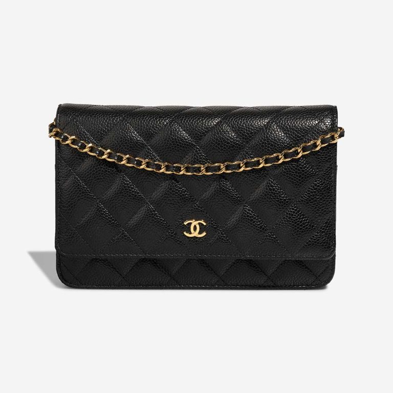 Chanel Wallet On Chain Timeless Caviar Black Front | Sell your designer bag