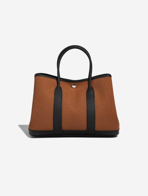 Hermès Garden Party 30 Toile / Veau Négonda Fauve / Black Front | Sell your designer bag
