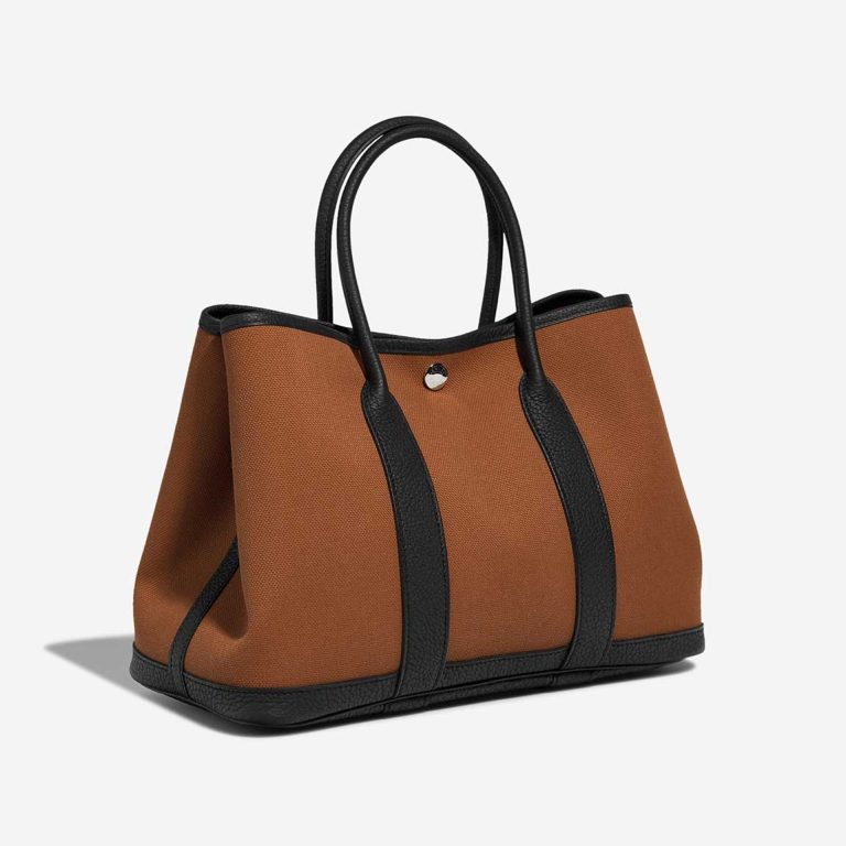 Hermès Garden Party 30 Toile / Veau Négonda Fauve / Black | Sell your designer bag