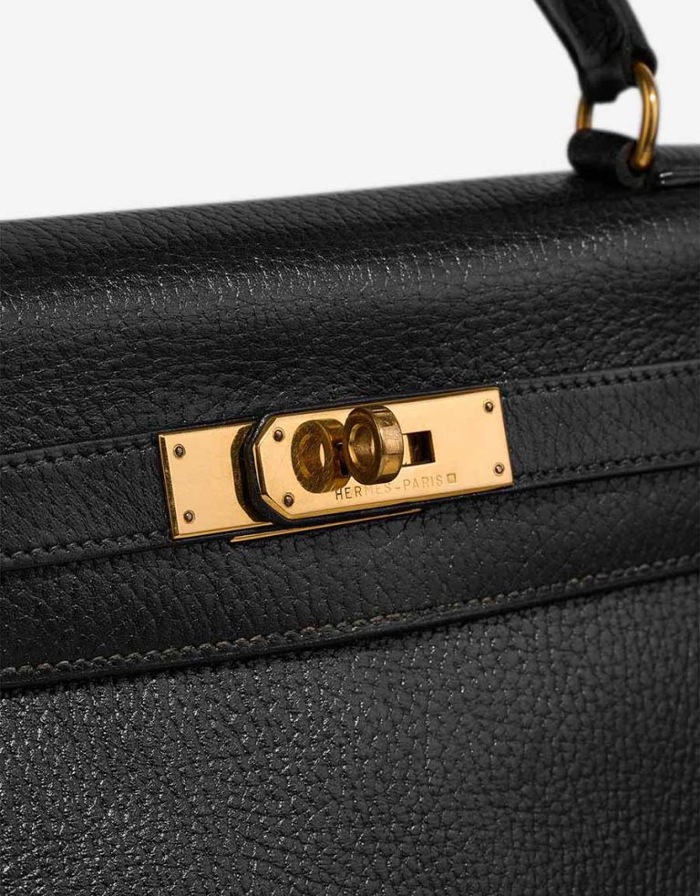 Hermès Kelly 28 Ardennes Black Closing System | Vendez votre sac de créateur