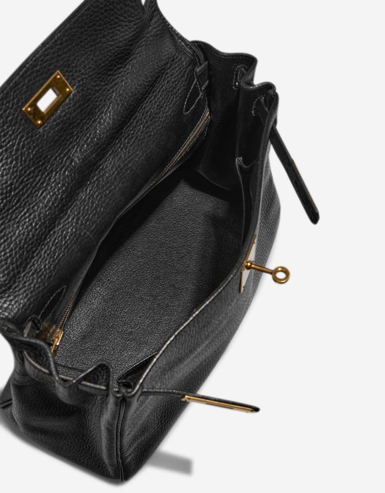 Hermès Kelly 28 Ardennes Noir Inside | Vendre votre sac de créateur