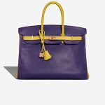 Hermès Birkin 35 Epsom Lime / Kiwi / Iris Front | Sell your designer bag