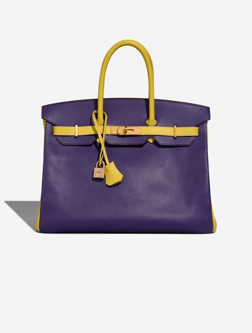 Hermès Birkin 35 Epsom Lime / Kiwi / Iris Front | Vendre votre sac de créateur