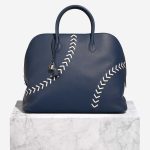 Hermès Bolide Baseball 45 Evercolor Bleu de Malte / Craie Front | Vendre votre sac de créateur