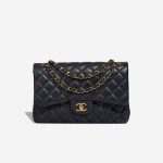 Chanel Timeless Jumbo Lamb Dark Blue Front | Sell your designer bag