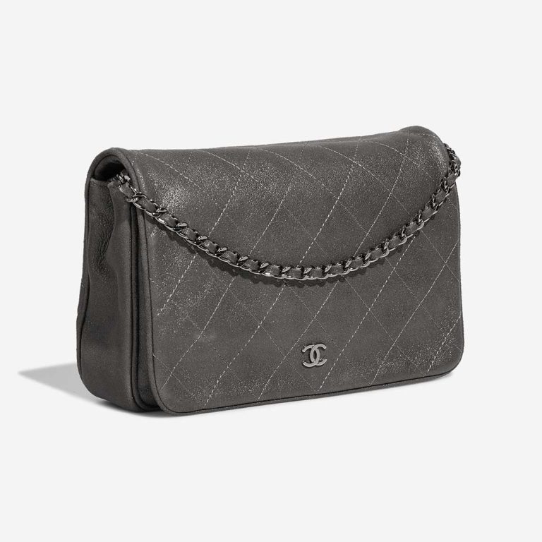 Chanel Wallet On Chain Timeless Suede Metallic Silver | Sell your designer bag