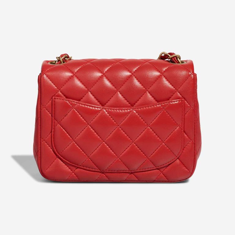 Chanel Timeless Mini Square Lamb Red | Sell your designer bag