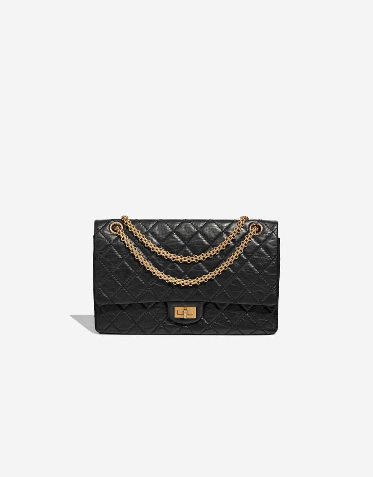 Chanel 2.55 Reissue 226 Aged Kalbsleder Black Front | Verkaufen Sie Ihre Designer-Tasche