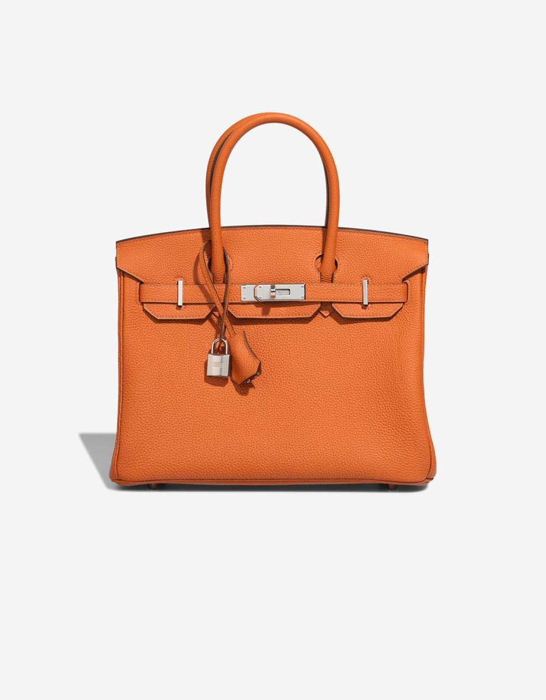 Hermès Birkin 30 Togo Orange Front | Sell your designer bag