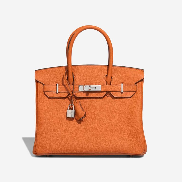 Hermès Birkin 30 Togo Orange Front | Sell your designer bag